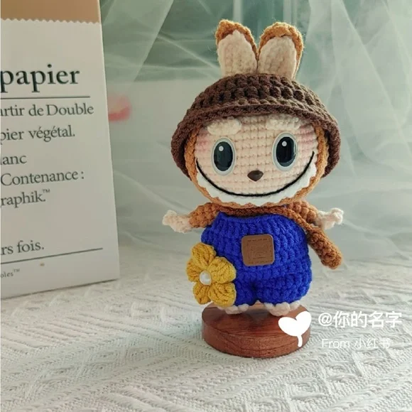 Crochet Labubu Doll-Unique Stuffed Toy-Cute Delicate Crochet Doll-Gift for Kids - Picture 4 of 10